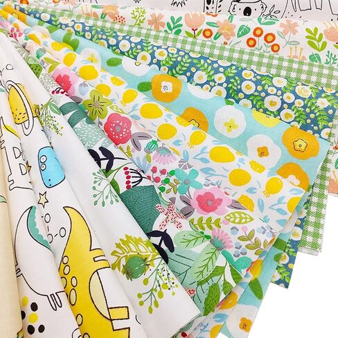 56pcs Cotton 9.8" x 9.8"(25cm x 25cm) Quilting Fabric Bundles, Pre-Cut Squares Sheets for Patchwork Sewing Quilting Crafting, No Repeat Patterns. in Saudi Arabia