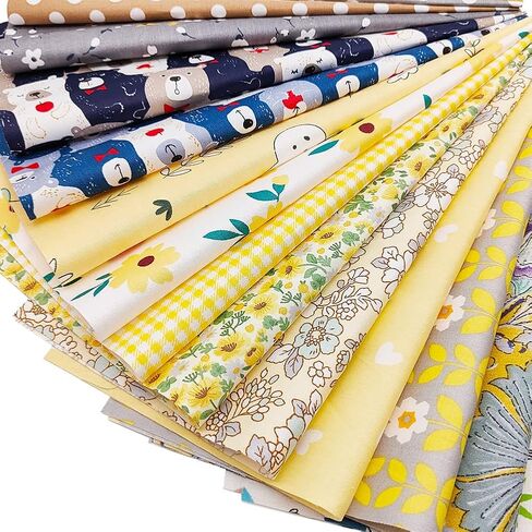 56pcs Cotton 9.8" x 9.8"(25cm x 25cm) Quilting Fabric Bundles, Pre-Cut Squares Sheets for Patchwork Sewing Quilting Crafting, No Repeat Patterns. in Saudi Arabia