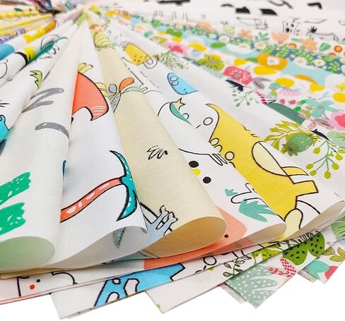 56pcs Cotton 9.8" x 9.8"(25cm x 25cm) Quilting Fabric Bundles, Pre-Cut Squares Sheets for Patchwork Sewing Quilting Crafting, No Repeat Patterns. in Saudi Arabia