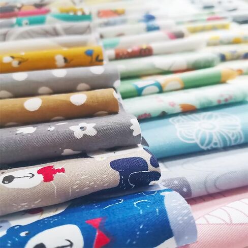 56pcs Cotton 9.8" x 9.8"(25cm x 25cm) Quilting Fabric Bundles, Pre-Cut Squares Sheets for Patchwork Sewing Quilting Crafting, No Repeat Patterns. in Saudi Arabia