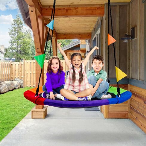 Sorbus Saucer Swing, Kids Tree Glider with Adjustable Ropes (24 Inch) in Saudi Arabia