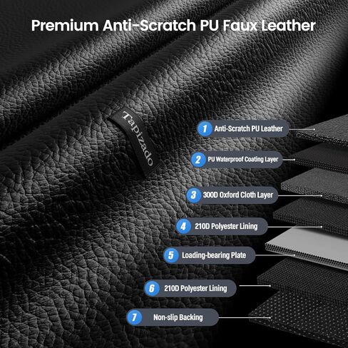 Back Seat Extender for Dogs with PU Leather, Detachable Hard Bottom Car Seat Cover for Dogs Holds 400lbs, Large Space Backseat Extender for Dogs, Dog Hammock for Truck with Mesh Window in Saudi Arabia