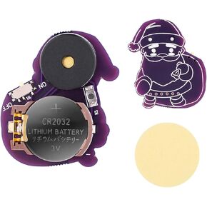 Cricket Noise Maker, Santa Claus Style Annoying Noise Machine Cricket Noise Items with 16 Sounds Noise Beeping Maker Hidden Cricket Noise Stuff for Home School Party (Purple)