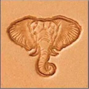 1/2 Inch Craftool Mini 3D Stamp Elephant Tandy Leather 8869-00