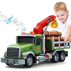 Kids Toys for 3 4 5 6 7 8 Years Old Boys, 15" Large Garbage Truck Toy, Friction Powered Garbage Recycling Truck with Lights and Sounds, 3 Trash Bins with Trash Cards, Birthday Gifts for Boys Girls