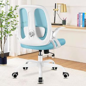Razzor Drafting Chair Tall Ergonomic Office Chair with Adjustable Lumbar Support, Stand Stool High Office Desk with Footrest Ring, Executive Computer Chair with Flip Up Armrests - MintGreen