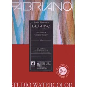 Fabriano Studio Cold Press Watercolor Pad, 11 x 14, White