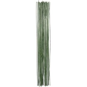 eBoot Stem Wire Floral Wire 14 Inch 26 Gauge Wire, 100 Pieces (Dark Green)