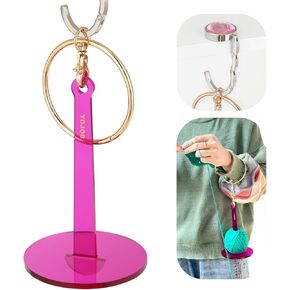 YOJOB Portable Wrist Yarn Holder for Crocheting & Knitting, Without Tangling Yarn Spinner for Yarn Balls and Cake, Ideal Crochet Kit for Crafters (Magenta)