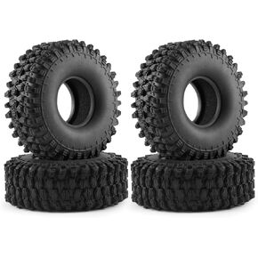 4 PCS Soft Rubber Tires Tyre for RC 1:10 On Road Car 4.7'' 1.9" Crawler Tires with Foam for Axial SCX10 90047 SCX10 III SCX10 Pro AXI03007 Redcat Gen8 TRX-4 (NO-Print)