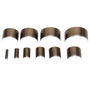 Cutter Set, DIY Leather V Shape or Half Round Cutter Set Belt Leather Strap Punch Tools for Crafting Strap Wallet and Bag(Semicircle)