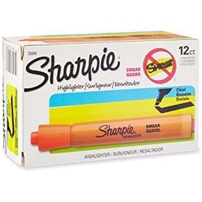 Sharpie 25006 Accent Tank-Style Highlighter, Fluorescent Orange, 12-Pack by Sharpie