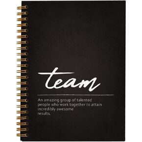 hold fizz Team Gifts for Employees, Office Notebooks for Work, Thank You Appreciation Gifts for Employees Coworkers, Office Supplies for Desk, Teamwork Gifts, Hardcover Spiral Notebook 5.5x8.3