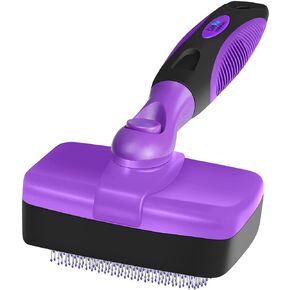 GM Pets™ Self Cleaning Grooming Brush | This is The Best Dog and Cat Brush for Shedding and Grooming | Our Pet Brushes Are Suitable for All Hair Lengths (Sensitive Skin Small)