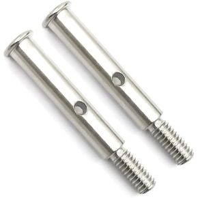 2PCS Steel Front Axles Compatible with 1/10 Traxxas Slash 2WD Rustler VXL Stampede Replacement of 3637