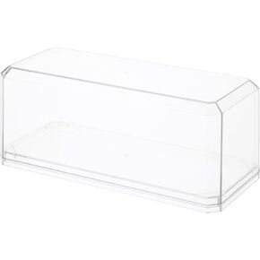 Pioneer Plastics 143C-BB Clear Plastic Display Case with Black Base for 1:43 Scale Cars, 6.125" W x 2.625" D x 2.25" H