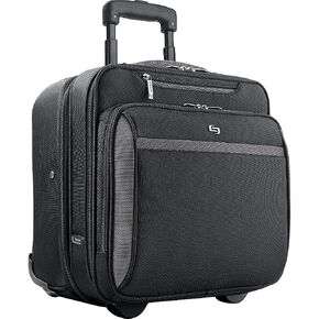 Solo New York West Side 16-Inch Laptop Rolling Case, Overnighter section and remoavble sleeve Black, CLA902-4