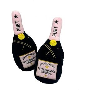 Puet Champagne Plush Dog Toy - The Perfect Plaything for Posh Pups