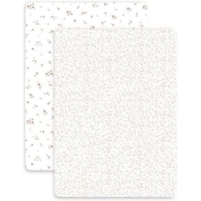 ملاءة اللعب العضوية من Makemake Organics، حزمة من القطن العضوي المعتمد من GOTS وحزمة Playpen Pack n Play الملائمة، ملاءات سرير صغيرة محمولة قابلة للتنفس (26 بوصة × 39 بوصة، بلوم)