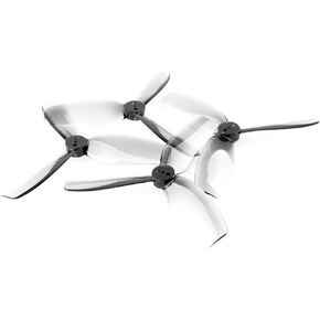 8pcs HQProp DUCT-T90MMX3 90mm 3-Blade T-Mount Propeller Set (4X CW / 4X CCW) Gray Polycarbonate