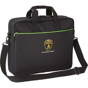 Lamborghini Squadra Corse Laptop Computer Bag Black