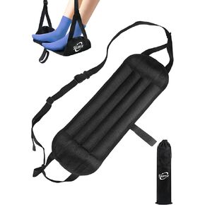 Airplane Foot Rest, Wider Foot Hammock for Plane Travel to Relax Your Feet, Upgraded Support/No Clashing/Thickened Foam/Portable Design, Also for Long Car Trips and Offices (14")