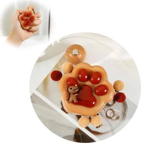 Taba Squishy Cat Paw Squeeze Toys,Sensory Fidget Toy for Your Best Mellow and Chill,Party Favors, Birthday Gift, Squishy Toys for Adults (Chocolate) in Saudi Arabia