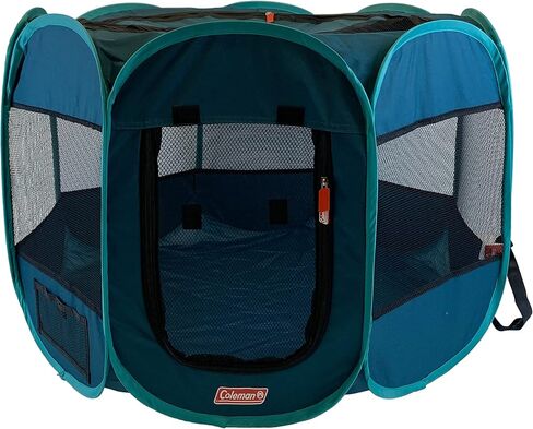 Coleman Foldable Portable Pet Playpen, 36" x 36" x 23", Red and Grey in Kuwait