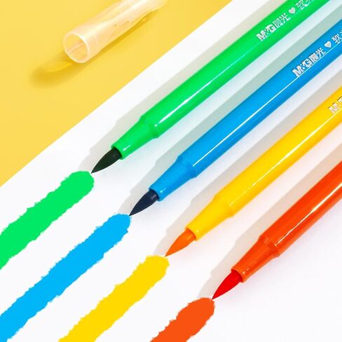 M&G Washable Markers Set for Kids, 48 Colors Art Markers for Toddlers, Soft head Drawing Markers for Kids, Safe and Non-Toxic, Ideal Gift for 3 4 5 6 7 8 Year Old Boys Girls in Saudi Arabia