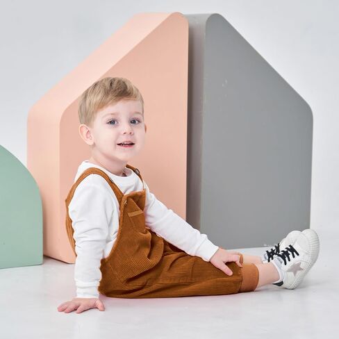 Baby Boys Corduroy Overalls Kids Bib Pants Suspender Trousers Toddler Strap Jumpsuit Bottom Outfit in Kuwait