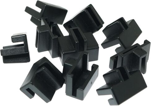 RLECS 10 قطع سوداء معلقة ملف السكك الحديدية مقاطع التخصص تخزين الملفات خزانة القضبان البلاستيك السكك الحديدية كليب درج الجانبين القضبان ملف أسود شنقا مقاطع السكك الحديدية ملف للأدراج الخشبية in Kuwait