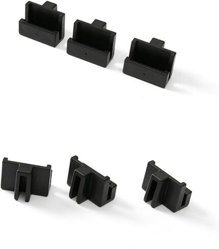 RLECS 10 قطع سوداء معلقة ملف السكك الحديدية مقاطع التخصص تخزين الملفات خزانة القضبان البلاستيك السكك الحديدية كليب درج الجانبين القضبان ملف أسود شنقا مقاطع السكك الحديدية ملف للأدراج الخشبية in Kuwait