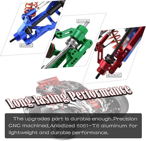 Upgrades Part for 1/10 Rustler VXL 2wd,Alloy Caster Block,Steering Blocks,Stub Axle Carriers,Suspension Arm,Steering Bellcranks,Shock Tower,Bulkhead,Navy Blue in Saudi Arabia