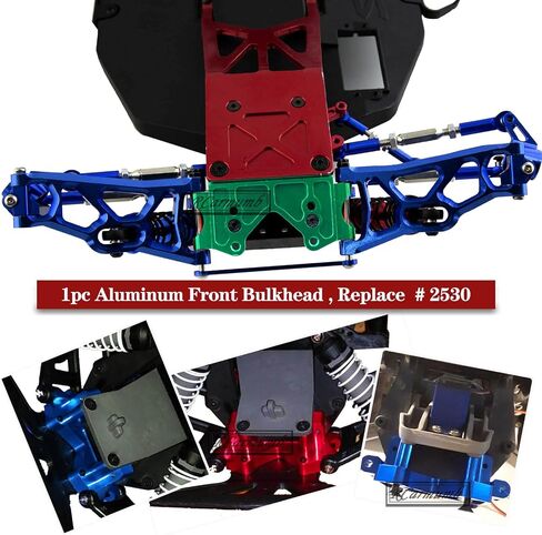 Upgrades Part for 1/10 Rustler VXL 2wd,Alloy Caster Block,Steering Blocks,Stub Axle Carriers,Suspension Arm,Steering Bellcranks,Shock Tower,Bulkhead,Navy Blue in Saudi Arabia