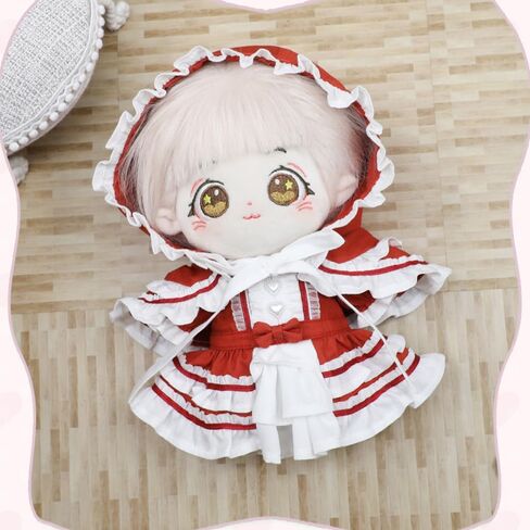 niannyyhouse Dresses Ponchos Gown Outfit 20cm 8in Plush Doll Clothes Dress Up (Blue) in Saudi Arabia