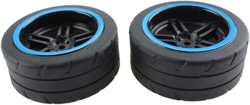 KingVal Replacement 2PCS Right Tire Tyre Wheel RC Spare Parts Compatible with WLtoys 104072 RC Car in Saudi Arabia