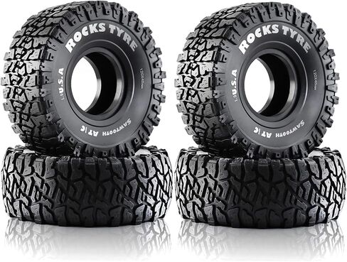 Lifehead 1.9inch Rubber Tires for 1/10 RC Crawler Car TRAXXAS TRX4 Axial SCX10 90046 90047 SCX10 III AXI03007 Tamiya CC01 D90 D110 YK4102/4.7" Outer Diameter in Saudi Arabia