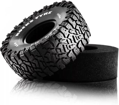 Lifehead 1.9inch Rubber Tires for 1/10 RC Crawler Car TRAXXAS TRX4 Axial SCX10 90046 90047 SCX10 III AXI03007 Tamiya CC01 D90 D110 YK4102/4.7" Outer Diameter in Saudi Arabia