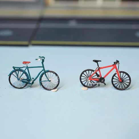 1/64 Bike/Mountain Cycling Bike Bicycle/Motorcycle Scene Props Miniatures Figures Model for Cars Vehicles Toys (Bicycle A) in Saudi Arabia