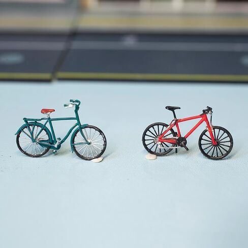 1/64 Bike/Mountain Cycling Bike Bicycle/Motorcycle Scene Props Miniatures Figures Model for Cars Vehicles Toys (Bicycle A) in Saudi Arabia