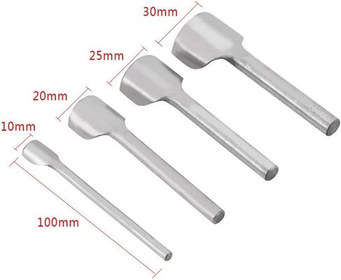 Leather Half Round Cutter Punch, DIY Leather Carft Half Round Punch Belt End Cutter Leather Strap Semicircle Punch Tools for Home Leather Sewing (10 30mm)(20mm) Punching in Saudi Arabia