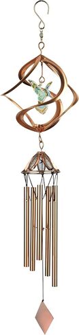 Red Carpet Studios 10131 Cosmix Spinner Wind Chime, 25-Inches, Hummingbird in Kuwait