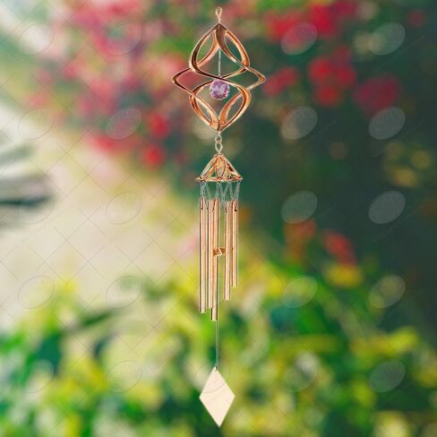 Red Carpet Studios 10131 Cosmix Spinner Wind Chime, 25-Inches, Hummingbird in Kuwait