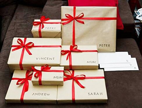 DECORA 100 ياردة 3/8 بوصة Grosgrain شريط قماش متعدد الاستخدامات شريط من الساتان الحرير الأحمر مجموعة لعيد الميلاد الديكور هدية شريط التغليف وصناعة الحرف اليدوية in Kuwait