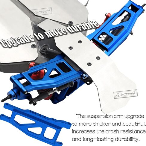 RC Upgrades Part for 1/10 Slash Stampede 4x4 (VXL),Alloy Front Rear Suspension Arm,Driveshaft,Caster Block,Steering Blocks,Rear Stub Axle Carriers,Shock Tower Set,Hex Hub Adapters,Navy Blue in Kuwait