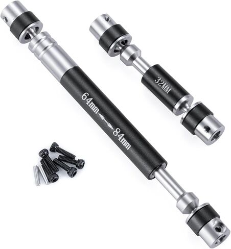 RC Drive Shafts Stainless Steel Driveshafts 32+64mm for 1/24 AXIAL SCX24 AXI90081 Deadbolt AXI00004 Upgrade RC Crawler Upgrade Parts in Saudi Arabia