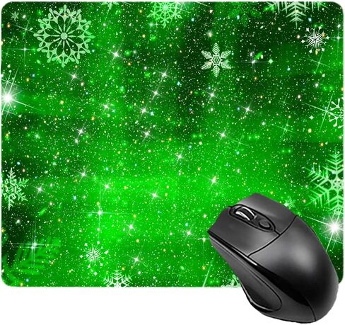 Mouse Pad Diamond Silver Glitter Sparkle Mousepad Bling Desk Accessories Gaming Bling Rubber Pads for Laptop, One Size in Saudi Arabia