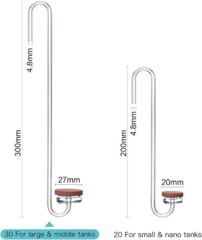 Acrylic Hooked CO2 Diffuser for Aquarium Planted Tank (Length 30cm) in Kuwait