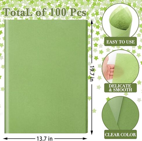 60 Sheets Dusty Blue Tissue Paper, 20x14 Inch Dusty Blue Gift Wrapping Tissue Navy Dusty Blue DIY Art Craft Tissue Paper for Vantage Wedding Birthday Party Decor (Dusty Blue) in Kuwait