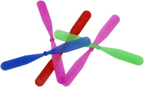 Dzrige 20 قطعة من البلاستيك الخيزران اليعسوب فرك اليد المروحة مضحك لعبة هليكوبتر اليد للعب في الهواء الطلق للأطفال هدية الطيران (لون عشوائي) in Kuwait